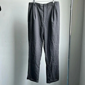 Men's Dark Gray Dress Pants 38 XL | 38 XL Dress Pants | 38XL Pants | Wool